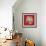 Coral on Red IV-Vision Studio-Framed Art Print displayed on a wall