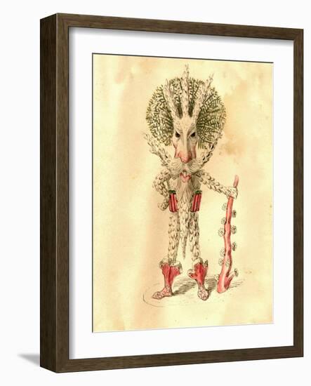 Coral Polyp 1873 'Missing Links' Parade Costume Design-Charles Briton-Framed Giclee Print