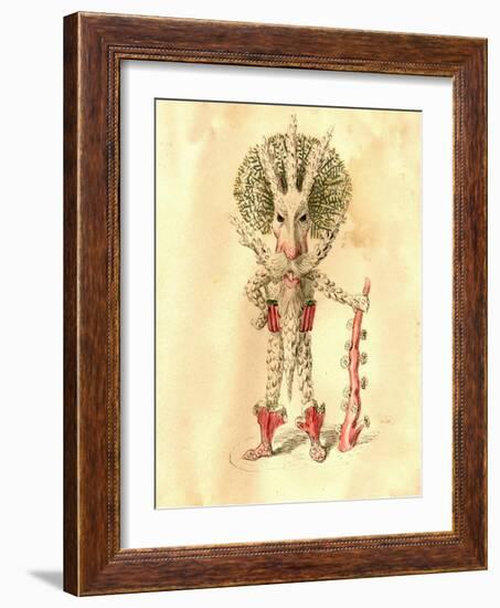 Coral Polyp 1873 'Missing Links' Parade Costume Design-Charles Briton-Framed Giclee Print