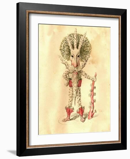 Coral Polyp 1873 'Missing Links' Parade Costume Design-Charles Briton-Framed Giclee Print