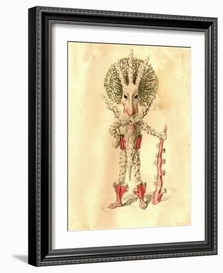 Coral Polyp 1873 'Missing Links' Parade Costume Design-Charles Briton-Framed Giclee Print