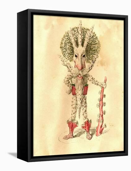 Coral Polyp 1873 'Missing Links' Parade Costume Design-Charles Briton-Framed Premier Image Canvas