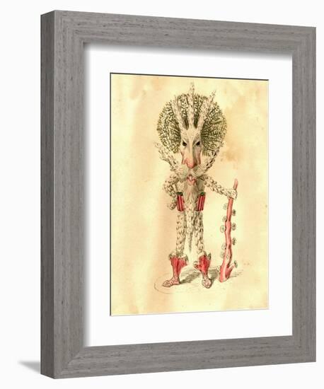 Coral Polyp 1873 'Missing Links' Parade Costume Design-Charles Briton-Framed Premium Giclee Print