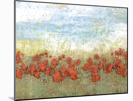 Coral Poppies I-Jennifer Goldberger-Mounted Art Print