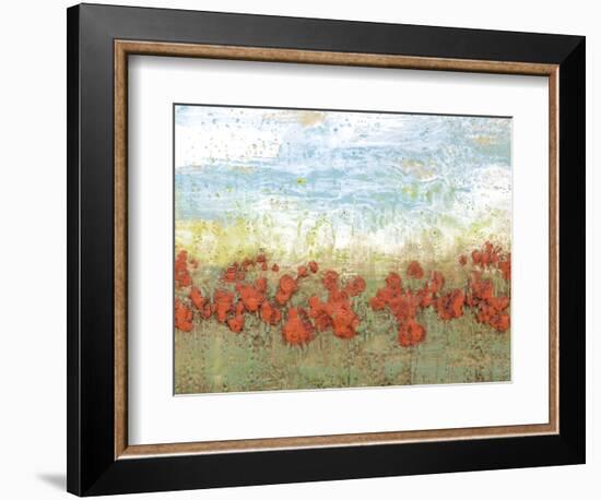 Coral Poppies I-Jennifer Goldberger-Framed Art Print