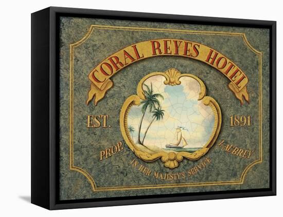 Coral Reyes Hotel-Catherine Jones-Framed Stretched Canvas