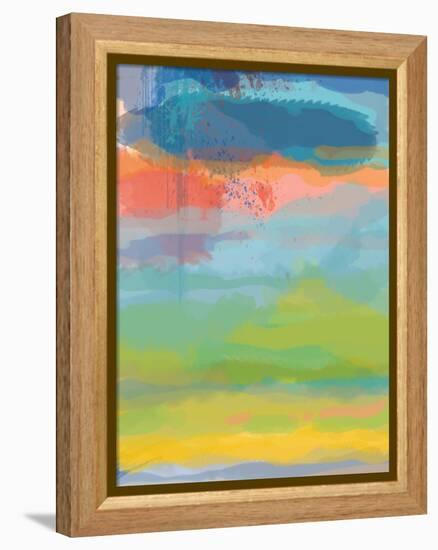 Coral Sky-Jan Weiss-Framed Stretched Canvas