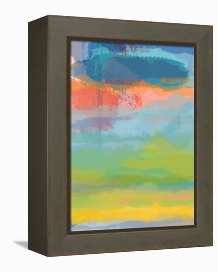 Coral Sky-Jan Weiss-Framed Stretched Canvas