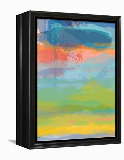 Coral Sky-Jan Weiss-Framed Stretched Canvas