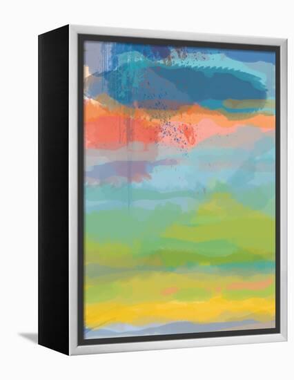 Coral Sky-Jan Weiss-Framed Stretched Canvas