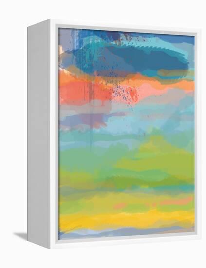 Coral Sky-Jan Weiss-Framed Stretched Canvas