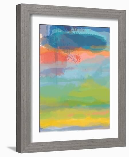 Coral Sky-Jan Weiss-Framed Art Print