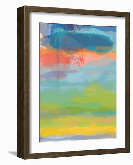 Coral Sky-Jan Weiss-Framed Art Print