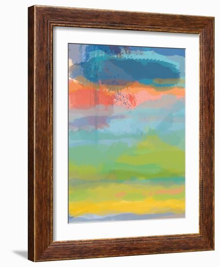 Coral Sky-Jan Weiss-Framed Art Print