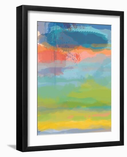 Coral Sky-Jan Weiss-Framed Art Print