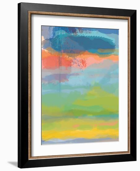 Coral Sky-Jan Weiss-Framed Art Print