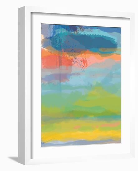 Coral Sky-Jan Weiss-Framed Art Print