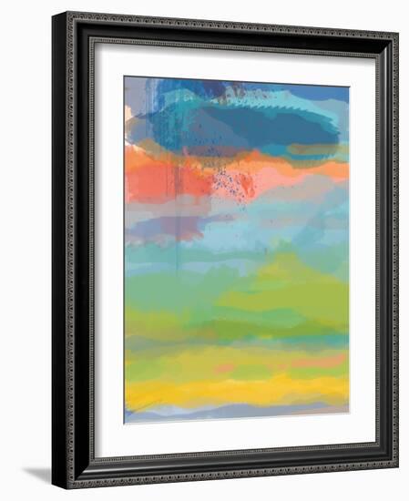 Coral Sky-Jan Weiss-Framed Art Print