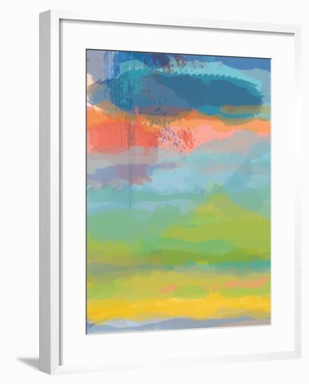 Coral Sky-Jan Weiss-Framed Art Print