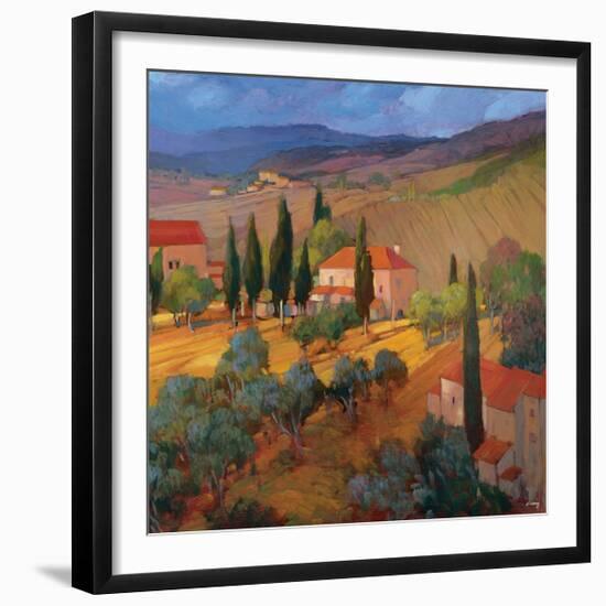 Coral Sunset Tuscany-Philip Craig-Framed Giclee Print