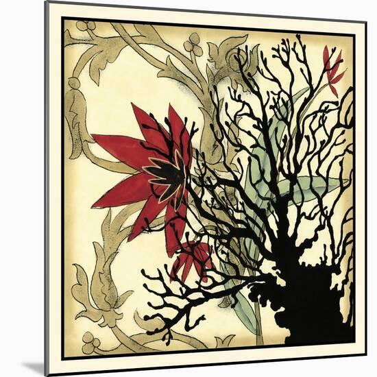 Coral Tapestry I-Jennifer Goldberger-Mounted Art Print