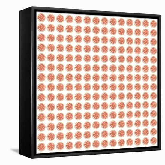 Coralorange Pattern-Effie Zafiropoulou-Framed Premier Image Canvas