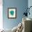 Corals Turquoise On Cream d-Fab Funky-Framed Art Print displayed on a wall