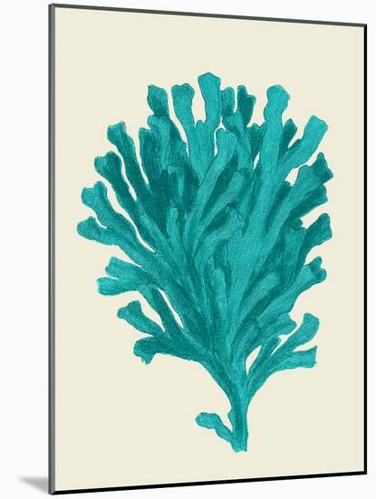 Corals Turquoise On Cream d-Fab Funky-Mounted Art Print