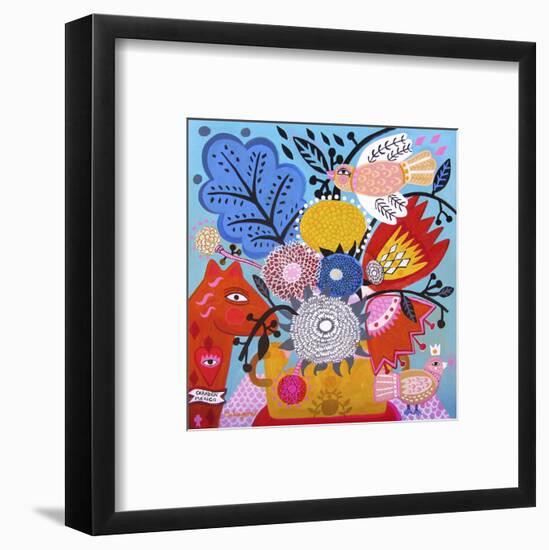 Corazon Magico-Mercedes Lagunas-Framed Art Print