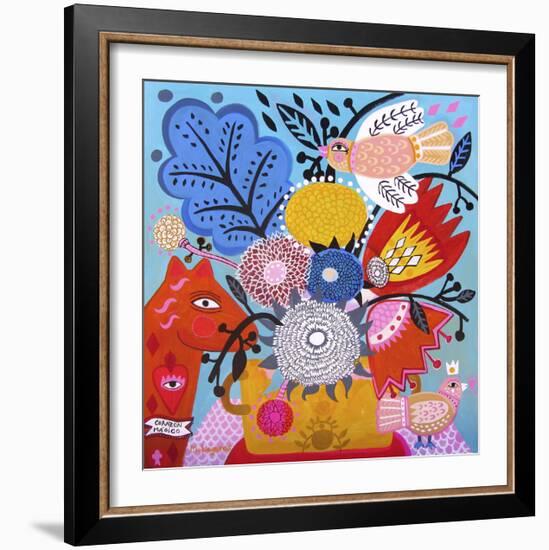 Corazon Magico-Mercedes Lagunas-Framed Art Print