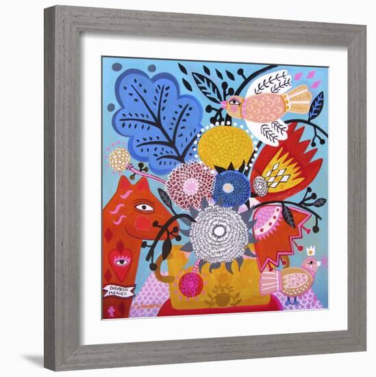 Corazon Magico-Mercedes Lagunas-Framed Art Print