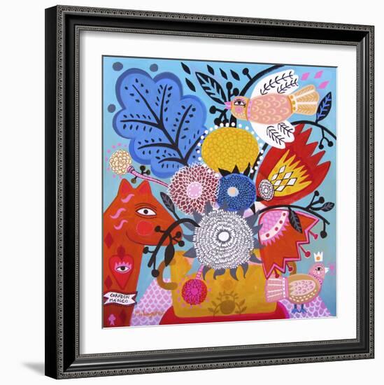 Corazon Magico-Mercedes Lagunas-Framed Art Print