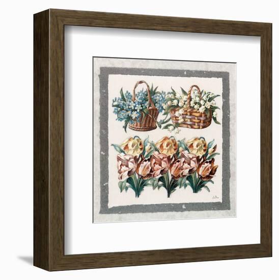 Corbeilles, Tulipes-Laurence David-Framed Art Print