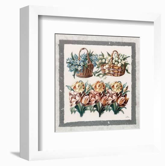 Corbeilles, Tulipes-Laurence David-Framed Art Print