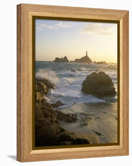 Corbiere Lighthouse, St. Brelard-Corbiere Point, Jersey, Channel Islands, United Kingdom-Neale Clarke-Framed Premier Image Canvas