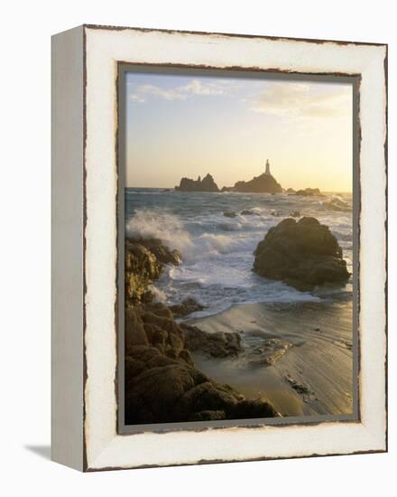 Corbiere Lighthouse, St. Brelard-Corbiere Point, Jersey, Channel Islands, United Kingdom-Neale Clarke-Framed Premier Image Canvas