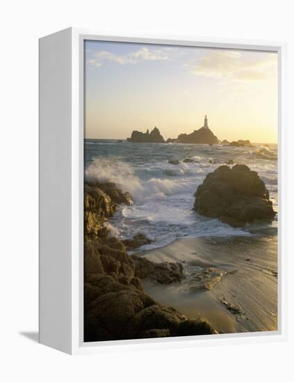 Corbiere Lighthouse, St. Brelard-Corbiere Point, Jersey, Channel Islands, United Kingdom-Neale Clarke-Framed Premier Image Canvas