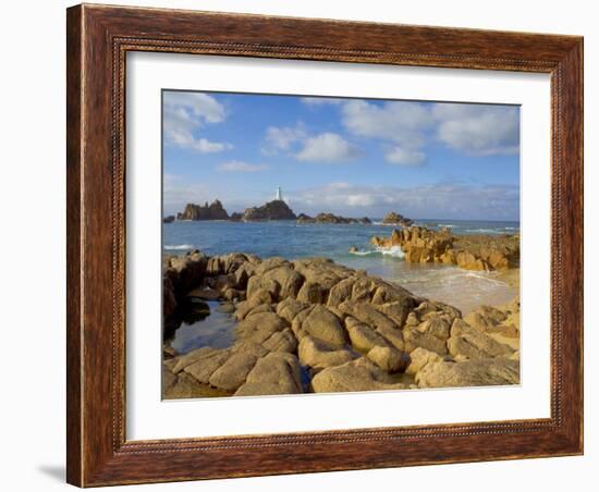 Corbiere Lighthouse, St. Ouens, Jersey, Channel Islands, United Kingdom, Europe-Neale Clarke-Framed Photographic Print