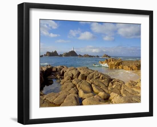 Corbiere Lighthouse, St. Ouens, Jersey, Channel Islands, United Kingdom, Europe-Neale Clarke-Framed Photographic Print