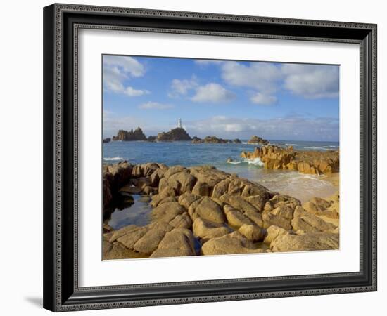 Corbiere Lighthouse, St. Ouens, Jersey, Channel Islands, United Kingdom, Europe-Neale Clarke-Framed Photographic Print