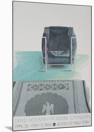 Corbusier Chair and Rug-David Hockney-Mounted Collectable Print