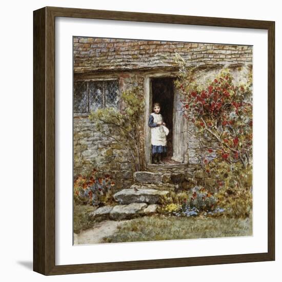 Corcorus Japonica-Helen Allingham-Framed Giclee Print