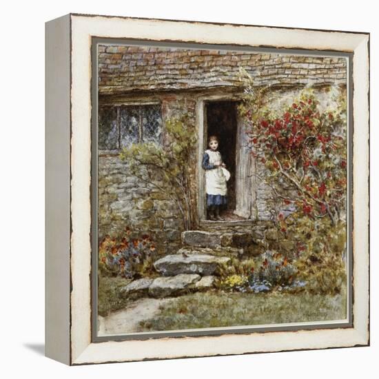 Corcorus Japonica-Helen Allingham-Framed Premier Image Canvas