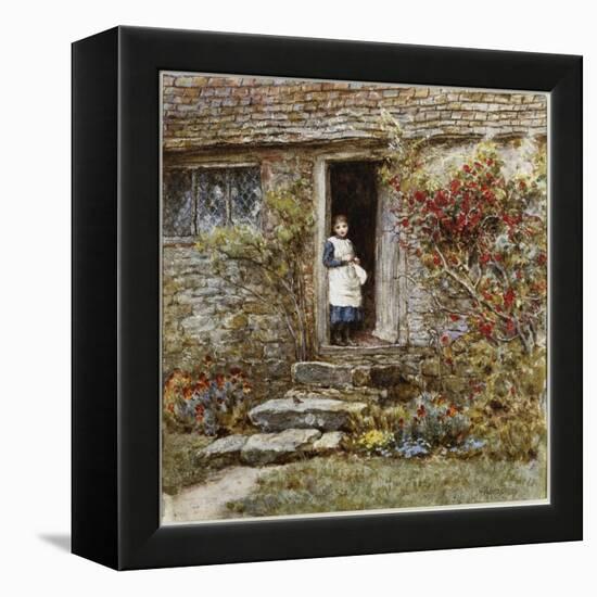 Corcorus Japonica-Helen Allingham-Framed Premier Image Canvas