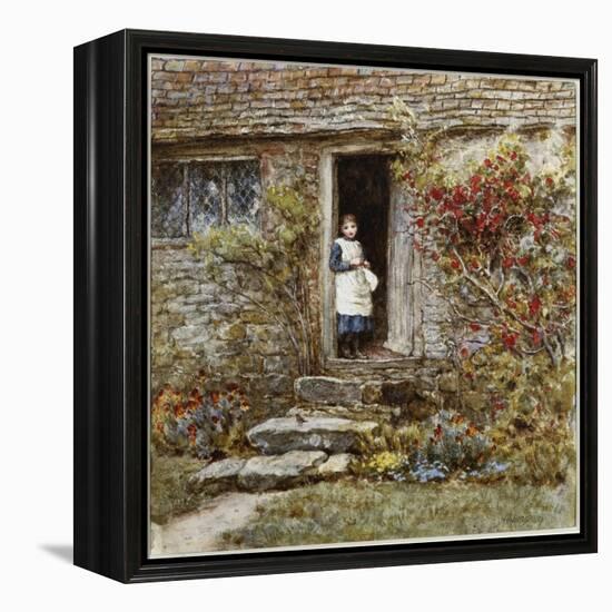 Corcorus Japonica-Helen Allingham-Framed Premier Image Canvas