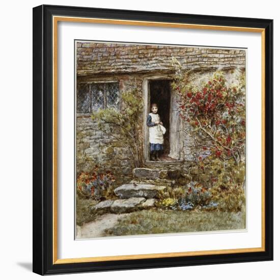 Corcorus Japonica-Helen Allingham-Framed Giclee Print