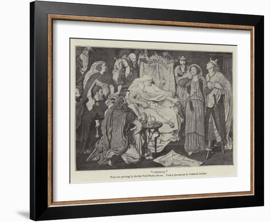 Cordelia-Ford Madox Brown-Framed Giclee Print