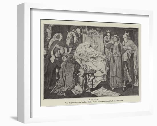 Cordelia-Ford Madox Brown-Framed Giclee Print