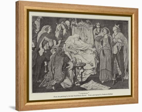 Cordelia-Ford Madox Brown-Framed Premier Image Canvas