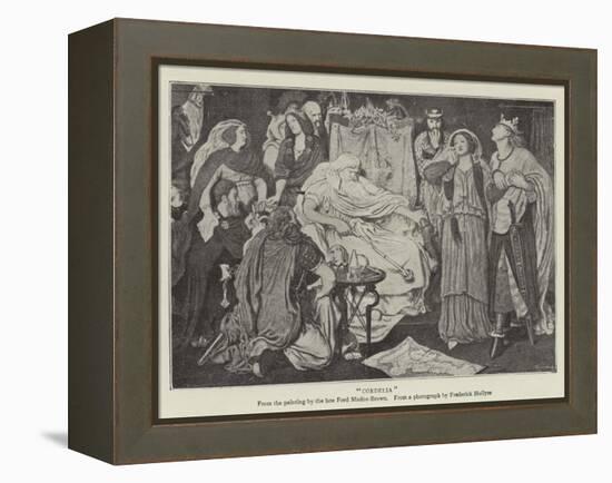 Cordelia-Ford Madox Brown-Framed Premier Image Canvas